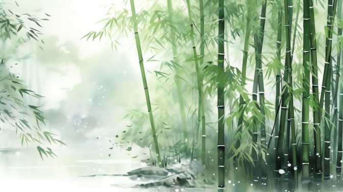 Bamboo Watercolour
