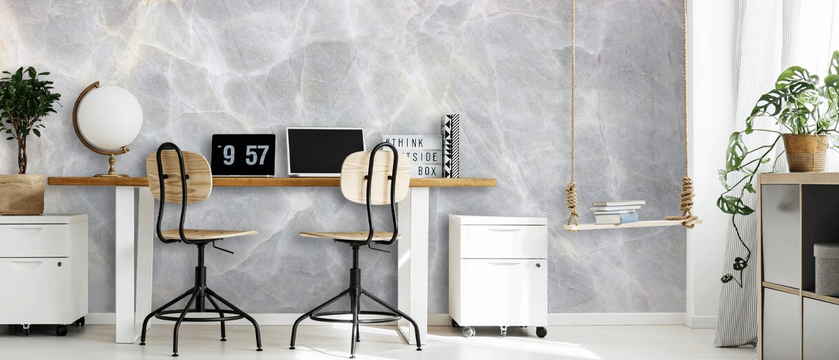 Light Grey Marble Wallpaper | Wallsauce UK