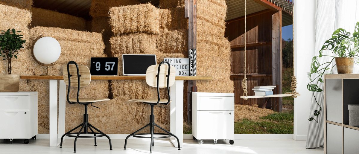 Stacked Hay Wallpaper | Wallsauce SE