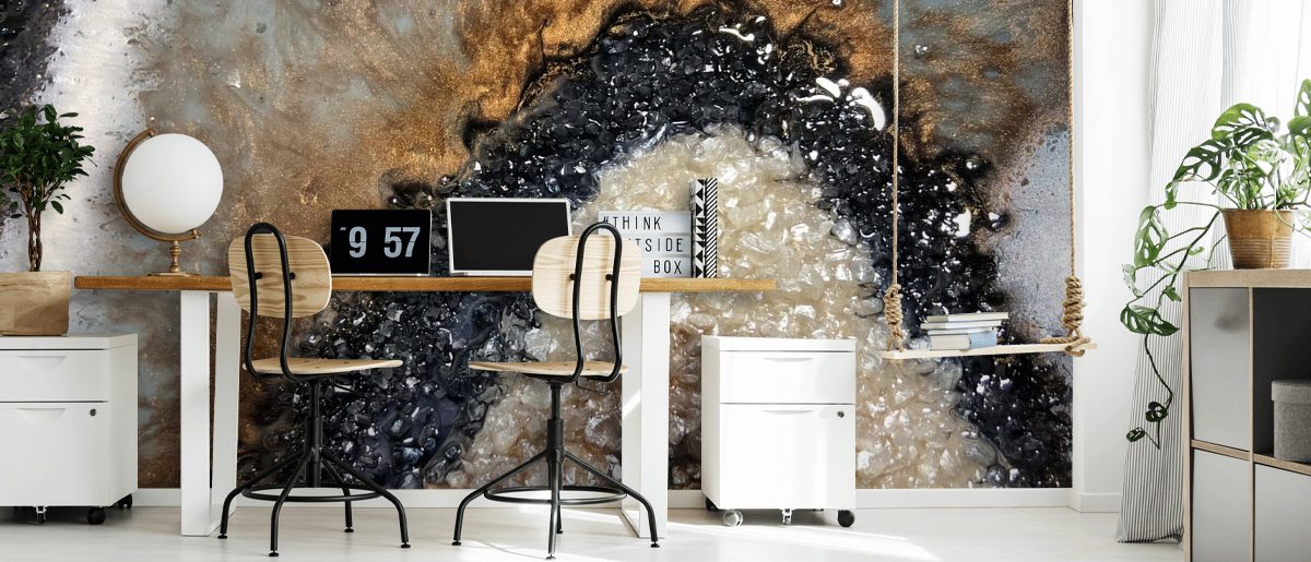 Earthy Geode Wall Mural by GCC Artworks Wallsauce UK