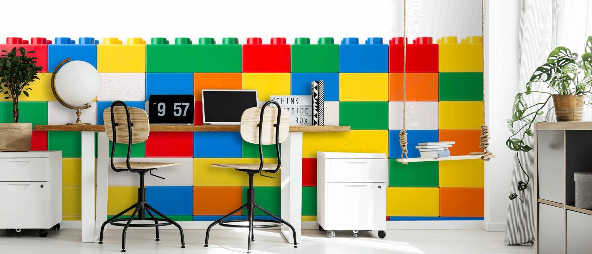 Colourful Brick Wall Wallpaper Wallsauce UK