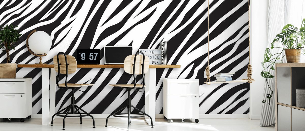 Zebra Stripe Design Wallpaper Wallsauce ES