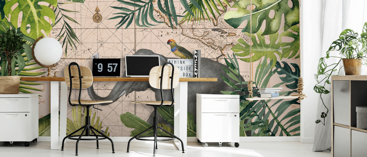 Elephants Jungle Journey Wall Mural Wallsauce EU