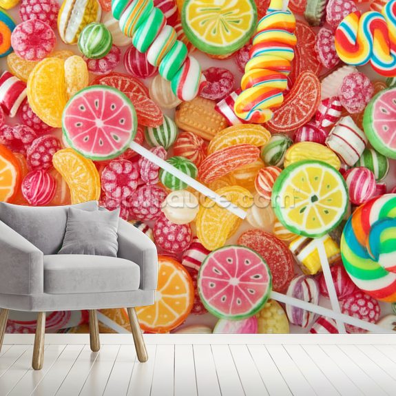 Mixed Bonbon Wallpaper Wallpaper Mural | Wallsauce UK