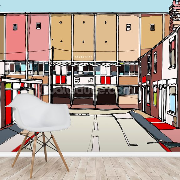 Victoria Ground Wall Mural Wallsauce UK