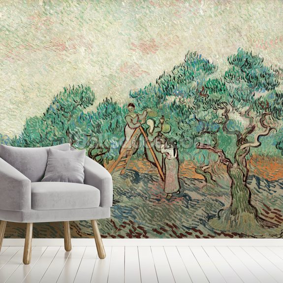 Decorazione murale Van Gogh The Olive Grove Wallsauce IT