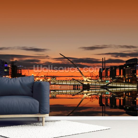 Amanecer de Liffey Mural de pared Amanecer de Liffey Papel pintado