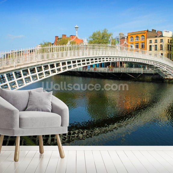 Dublin Bridge Wallpaper Mural Wallsauce US