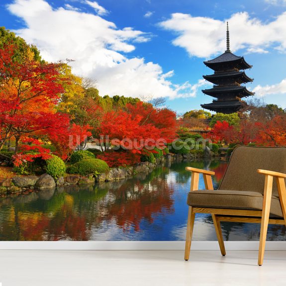 Toji Pagoda, Kyoto, Japan Wallpaper Mural Wallsauce AU