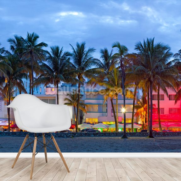 Fondo de pantalla Miami Beach Palms Sunset | Wallsauce ES