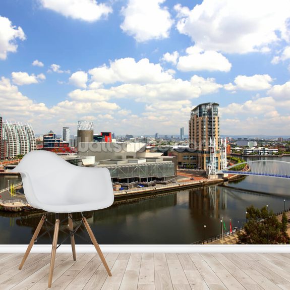 Salford Quay Manchester Wallpaper Mural Wallsauce UK