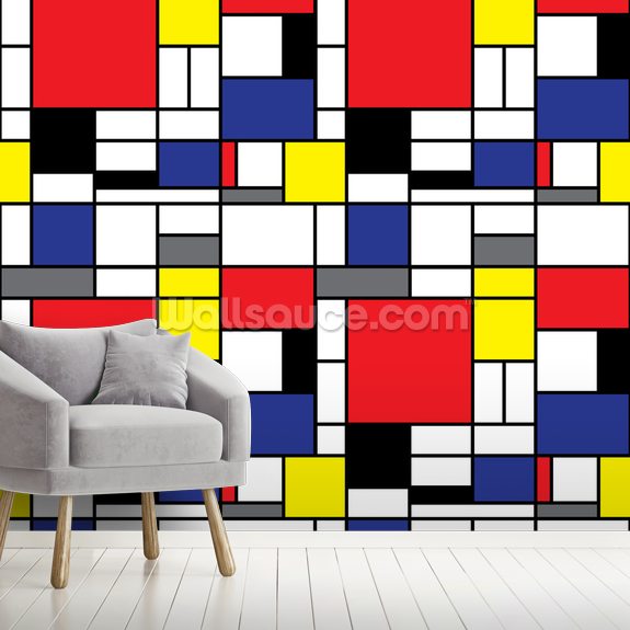 Mondrian Wallpaper Wallsauce Us