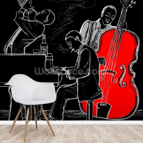 Jazz Trio Wallpaper Mural Wallsauce US