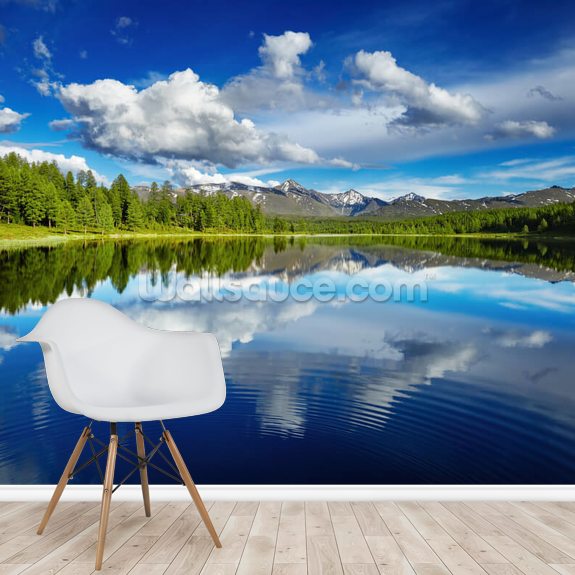 Mountain Lake Wallpaper Mural Wallsauce UK