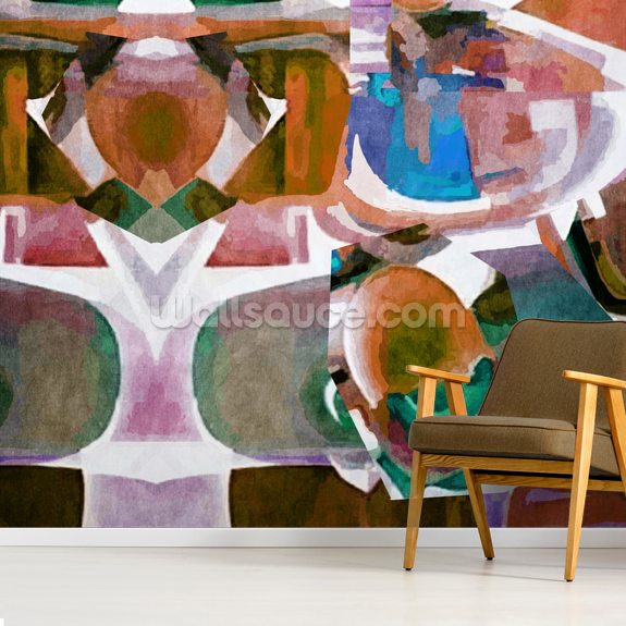 Dreamland Orange Wall Mural by Studio Arterie Wallsauce US
