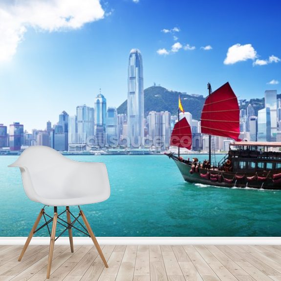 Hong Kong Harbour Wallpaper Mural Wallsauce US