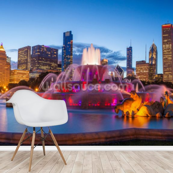 Buckingham Fountain Wallpaper Mural Wallsauce UK