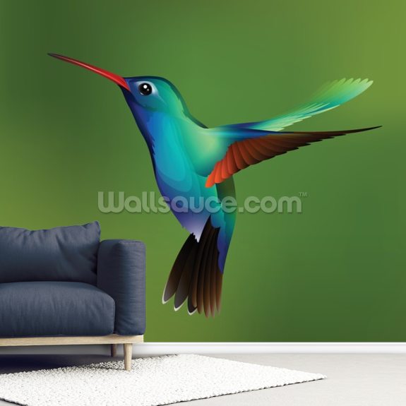 Hummingbird Wallpaper Mural Wallsauce UK