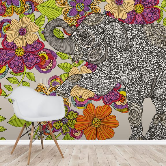 Elephant Puzzle Wallpaper Wallsauce US