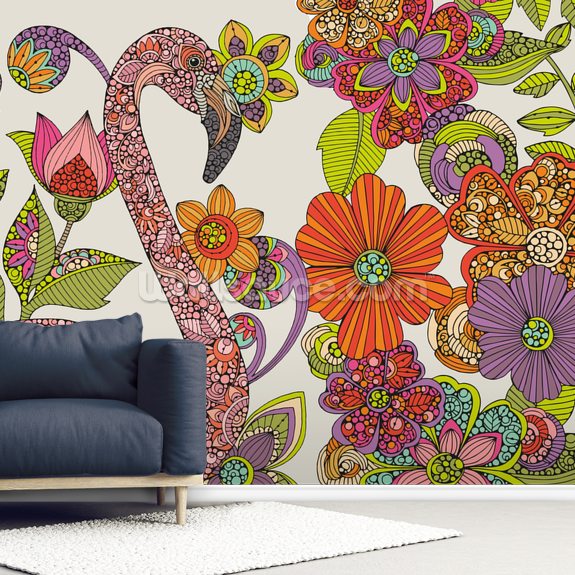 Fondo de pantalla de rompecabezas de flamenco Wallsauce ES