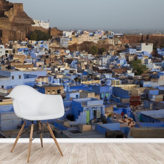 Blue Houses, Jodhpur Wallpaper Mural Wallsauce UK