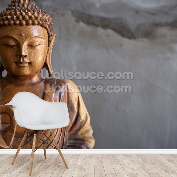 Wooden buddha statue | Wallsauce CA