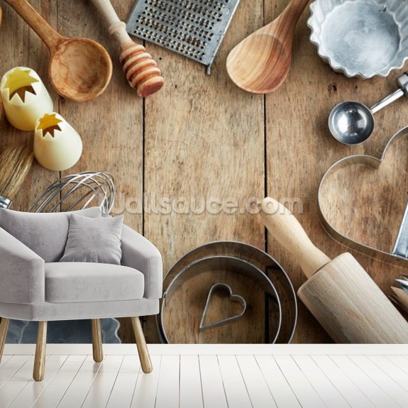 Kitchen Utensil Wallpaper Wallsauce UK