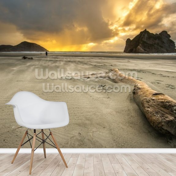 Wharaki beach, New Zealand. Wallsauce UK