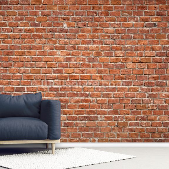 Stijlvolle muurschildering van oude bakstenen muurschildering