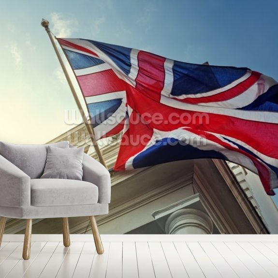 Flag of UK on government building | Wallsauce UK