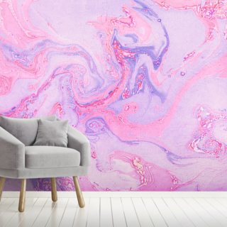 Pink And Purple Marble Wallpaper Mural Wallsauce Us