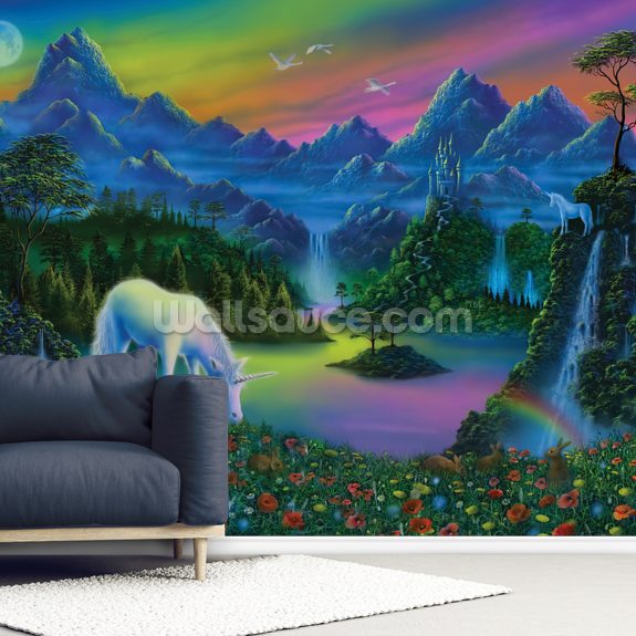 Land of the Unicorn Wall Mural Wallsauce AU