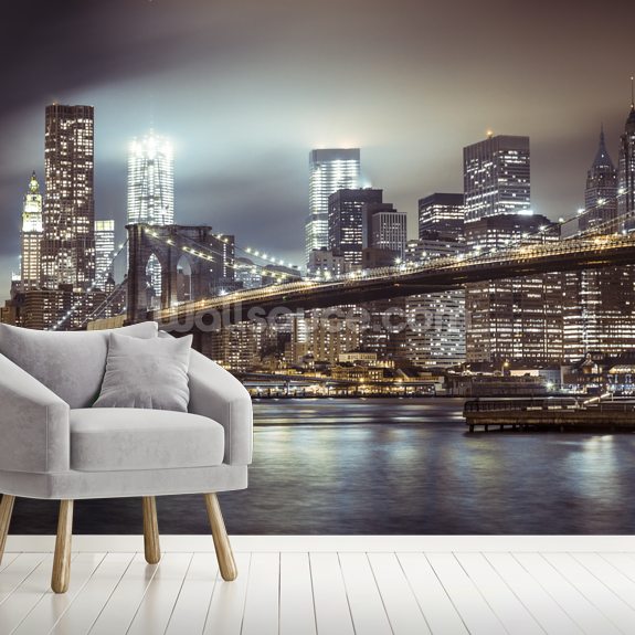 Brooklyn Bridge in the Evening Wallpaper Wallsauce UK