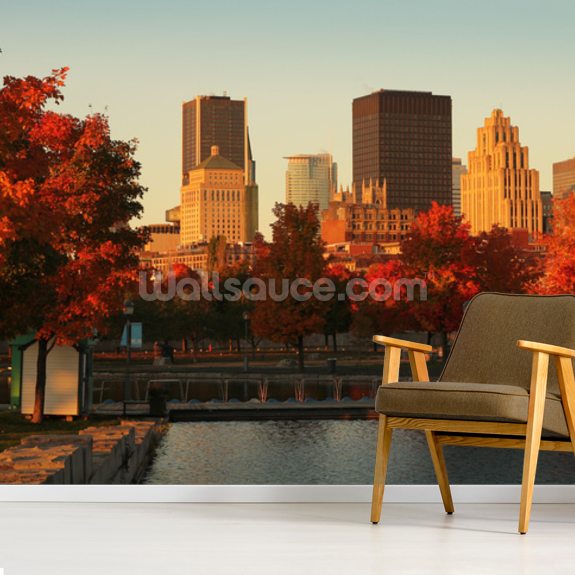 Autumn in Montreal Wallpaper Mural Wallsauce UK