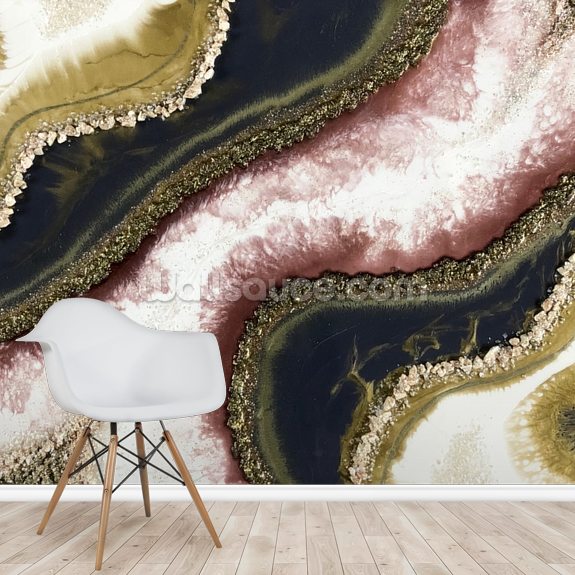 Full Geode Wall Mural by GCC Artworks Wallsauce US