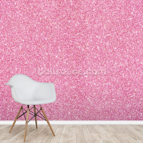Pink Glitter Wallpaper Mural Wallsauce Au