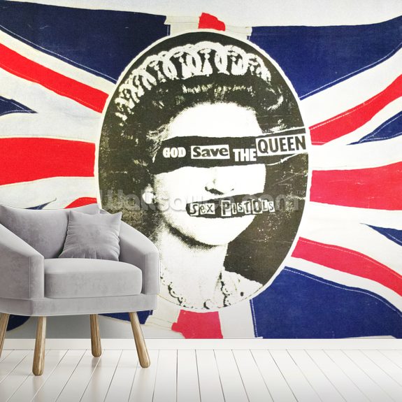 Sex Pistols God Save The Queen Wallpaper Mural Wallsauce Us