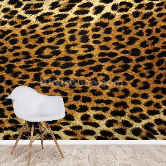 CheekyWallMonkey \u00a9 Snow Leopard Print Wall Mural Removable Repositionable Camouflage Wallpaper