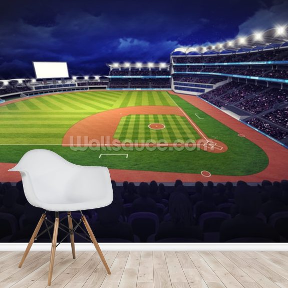 Papier peint du stade de baseball Wallsauce FR