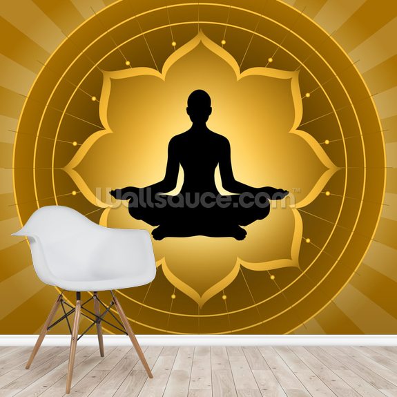 Yoga - Lotus Meditation Wallpaper | Wallsauce UK