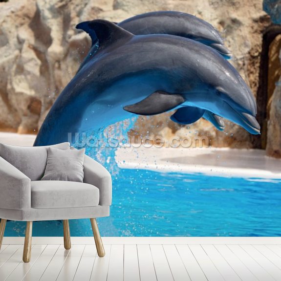 Dolphins Wallpaper Mural Wallsauce US
