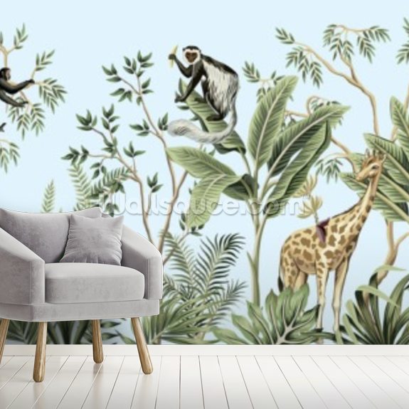 Jungle Safari Wall Mural Wallsauce UK