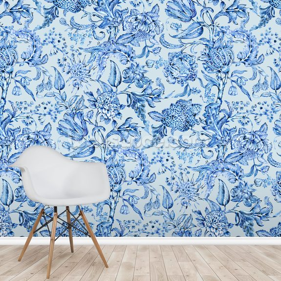 Royal Indigo Blue Wallpaper Wallsauce Uk,Kitchen Sink Installation Guide
