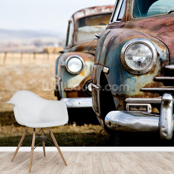 American Vintage Cars Wall Mural Wallsauce UK