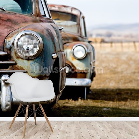 American Vintage Cars Wall Mural Wallsauce UK