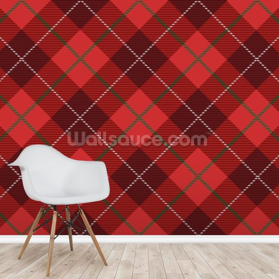 Red Tartan Wallpaper Wallsauce EU