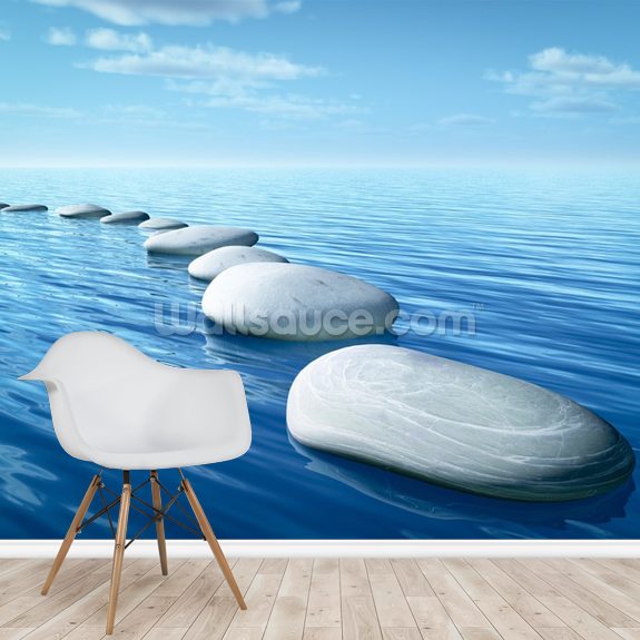 Stepping Stones Wallpaper Mural | Wallsauce US