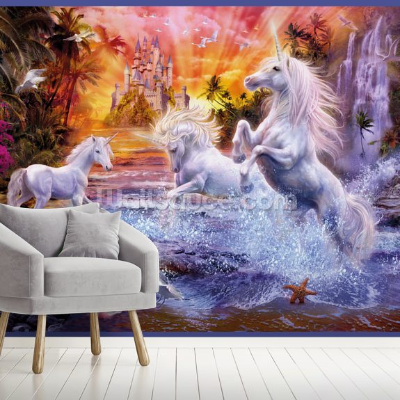Wild Unicorns Wall Mural Wallsauce AU
