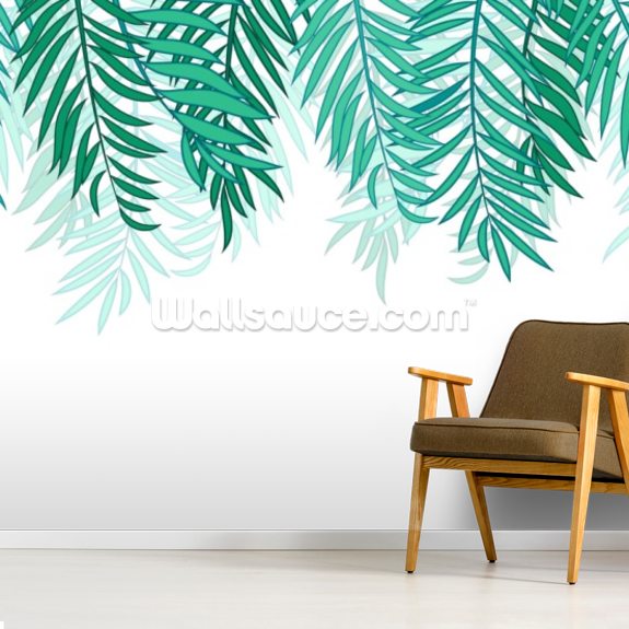 Teal Jungle Wallpaper Wallsauce EU