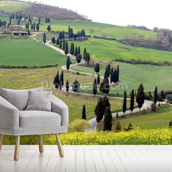 Tuscan Landscape Wallpaper Mural Wallsauce UK